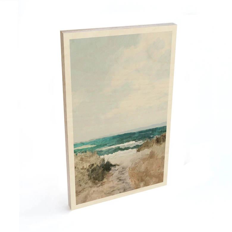 Holzbild Dünenweg zum Strand - Hobday 