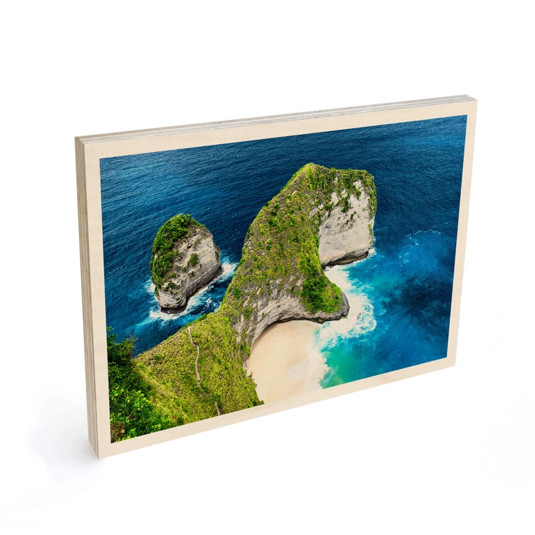 Holzbild Felsenküste von Nusa Penida - Hugonnard 