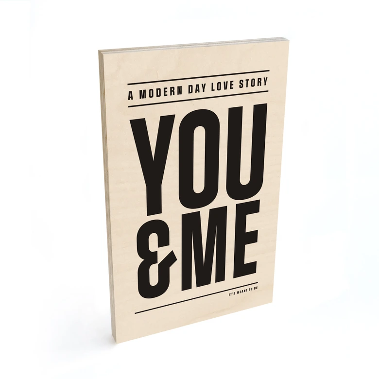 Holzbild You and me - Kerr-Dineen 