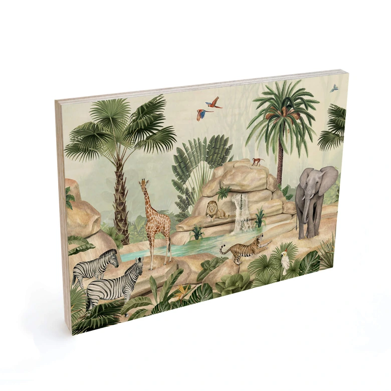 Houten Poster Kikki Belle - Jungle Paradise 
