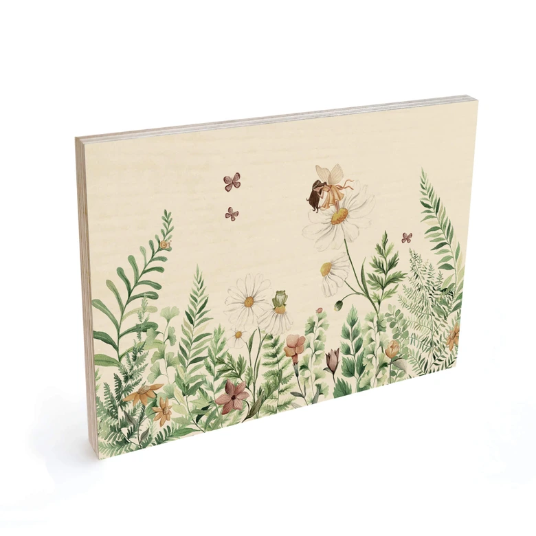 Holzbild Kikki Belle - Feengarten 