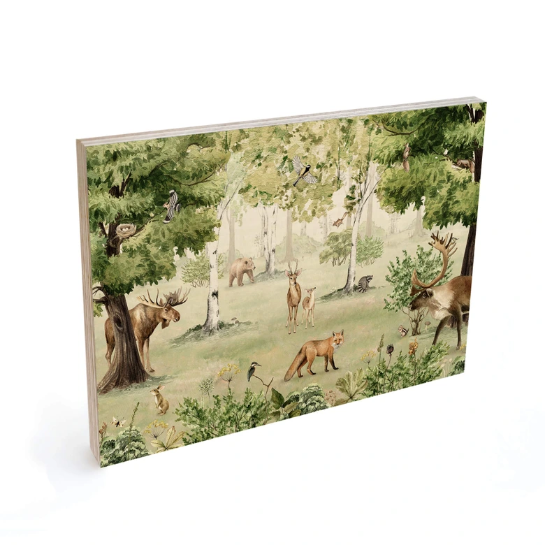 Kikki Belle Träposter i trä - Forest wonder 