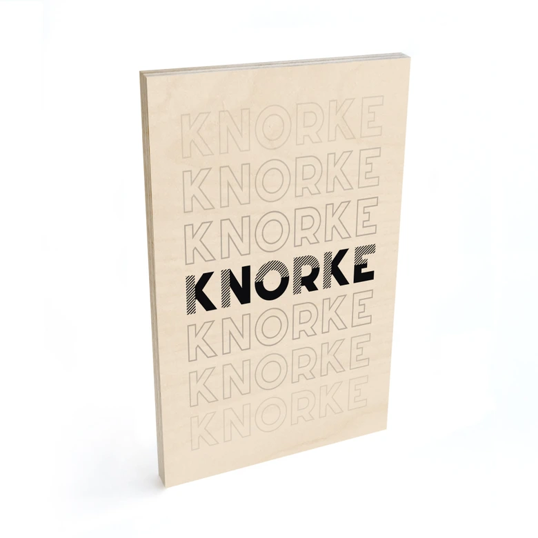 Holzbild Knorke 