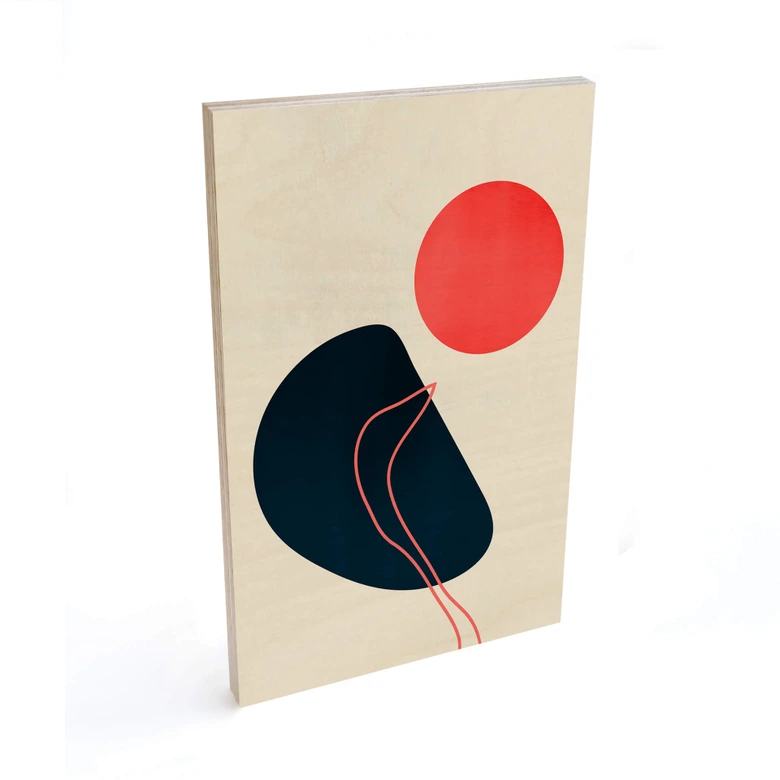 Cubistika Träposter - Abstraktion 