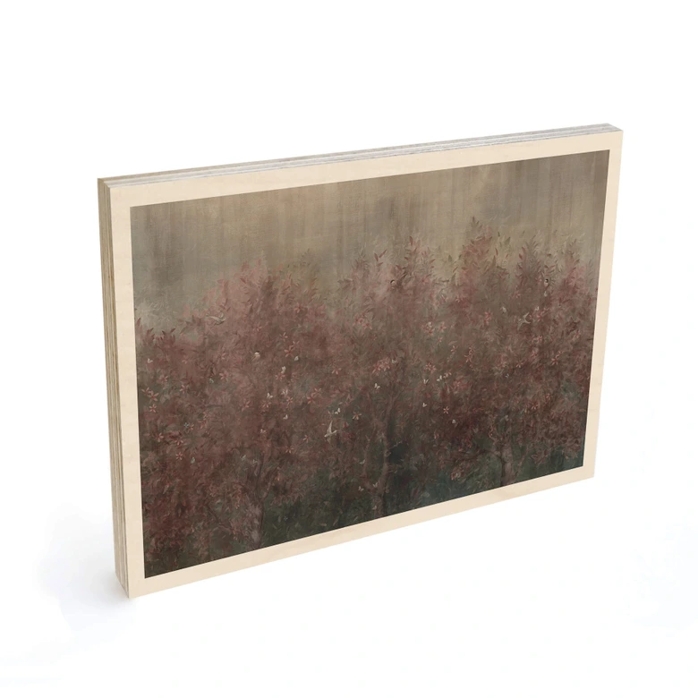Houten Wanddecoratie in warme herfsttinten - Ms Tiff 