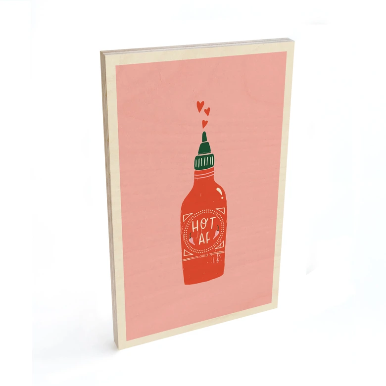 Houten Poster - Hete chilisaus - Simmonds 