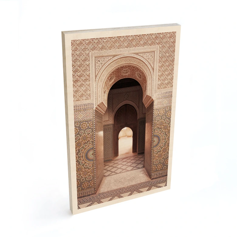 Holzbild Orientalisches Tor mit Mosaiken - Sisi & Seb 