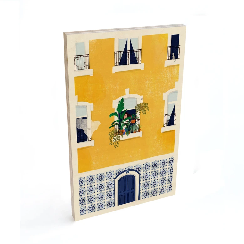 Houten Poster Gevel van Lissabon - Tomljanovic 