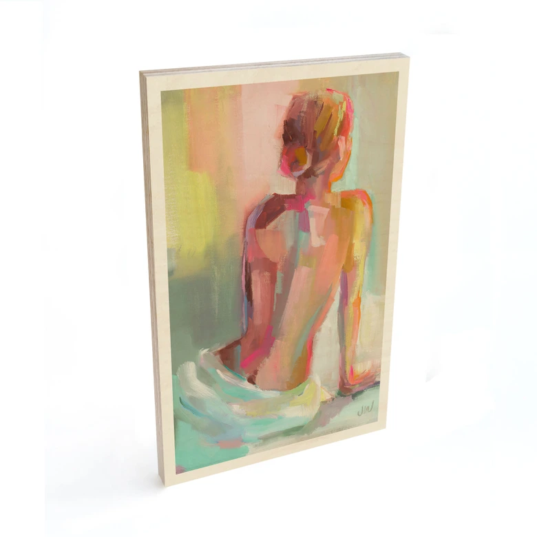 Holzbild Abstrakter Rücken einer Frau - Westenhofer 