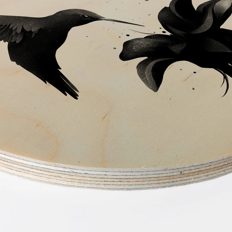 Trätavla Irland - Chorum - Kolibri - Rund 