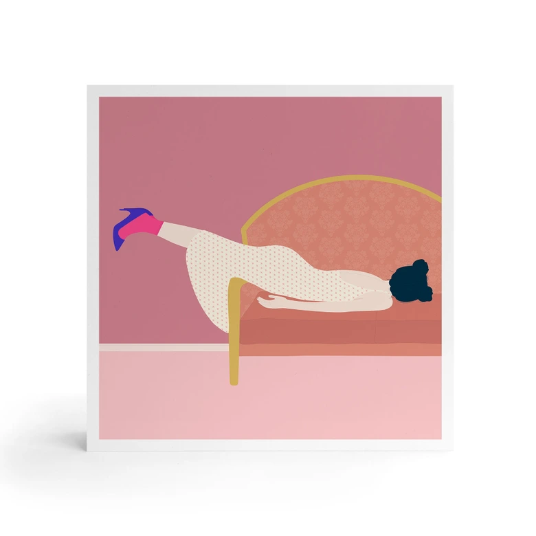 Wood Print to put up - Maddies Mood - Jota de jai - 15x15 cm 