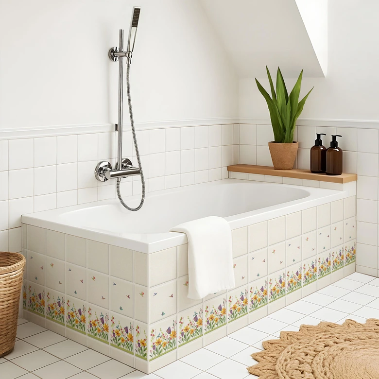 Tile stickers Blanz - flower poetry 