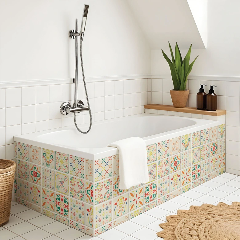 Sticker pour carrelage Villa tzigane - Set de 12 