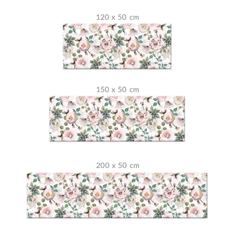 Küchenrückwand UN Designs - Blumen im Gemälde Stil 