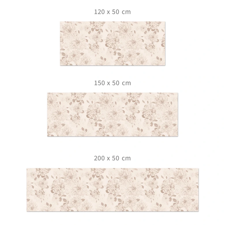 Küchenrückwand Dahlien Shabby Chic Beige - Bloomery Decor 