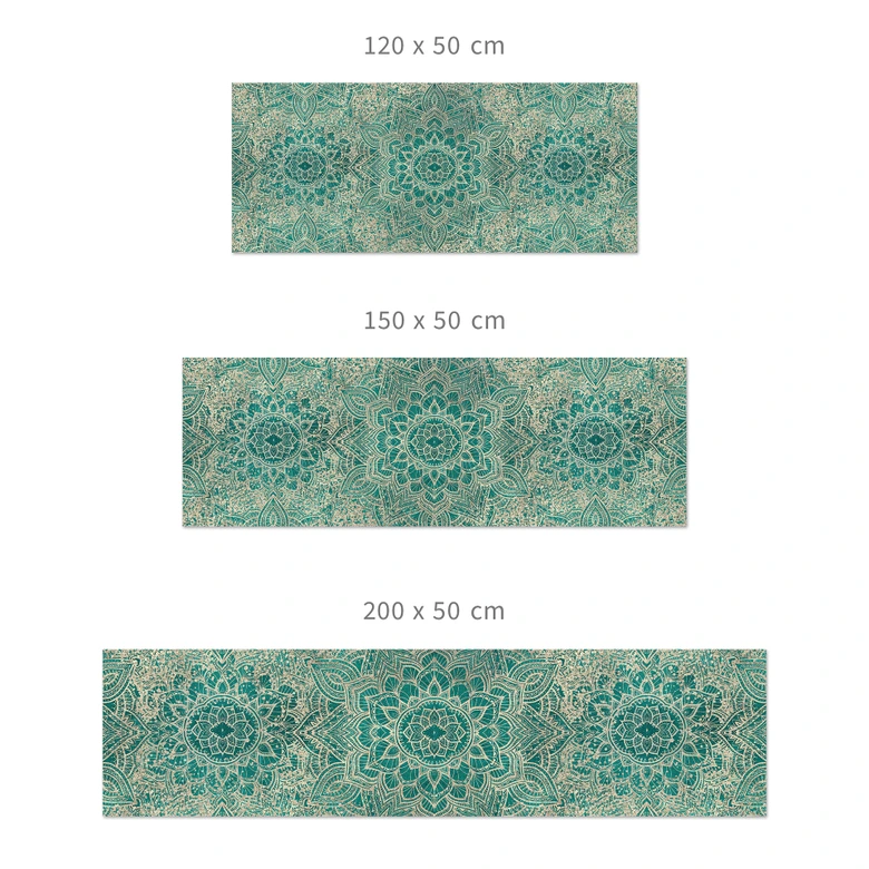 Küchenrückwand Mandala Boho Gold-grün - Bloomery Decor 