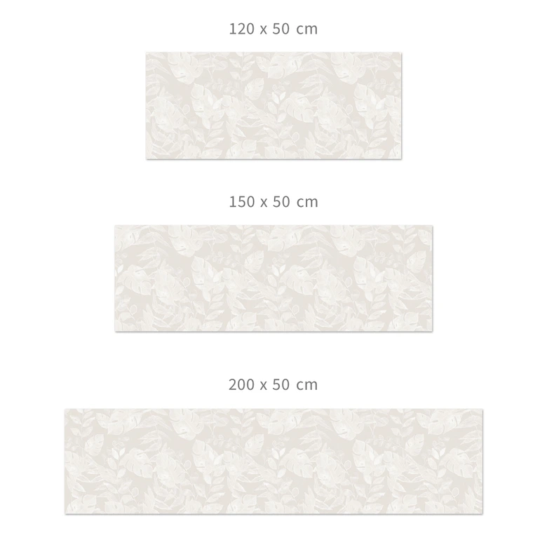 Küchenrückwand Tropische Blätter Beige - Bloomery Decor 