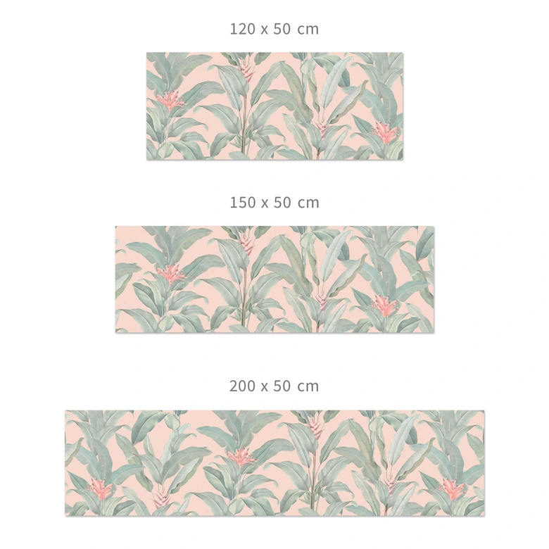 Küchenrückwand Urban Jungle Tropenblätter Rosa - Bloomery Decor 