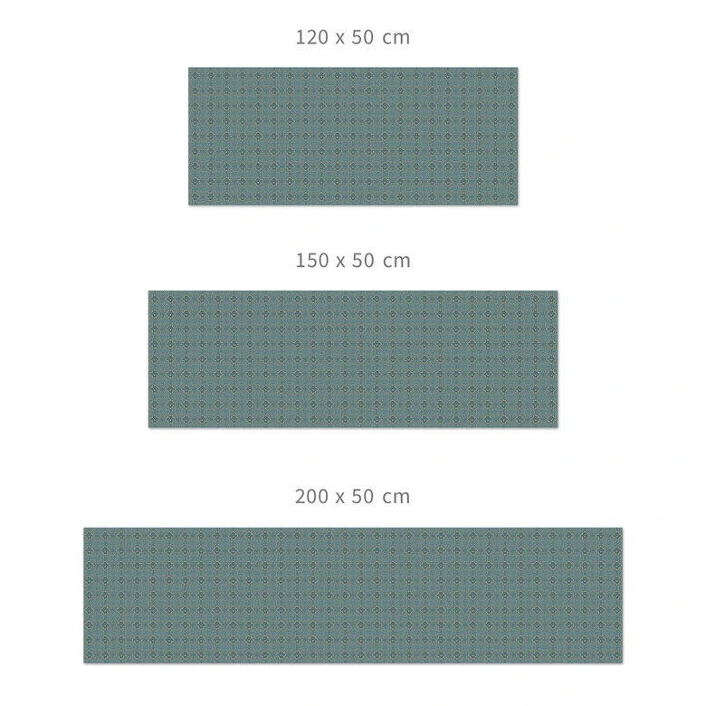 Ornament Küchenrückwand Vintage Mandala in Türkisgold - Bloomery Decor 