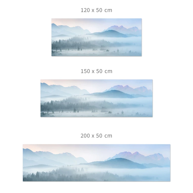 Küchenrückwand Neblige Waldlandschaft im Herbst - Eisenmann 