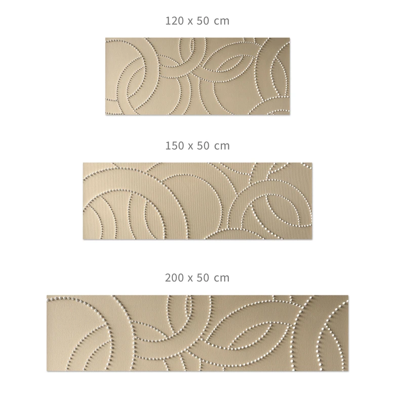 Küchenrückwand Abstrakte Ringe beige - Grande 