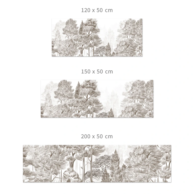 Küchenrückwand Wald mit Waldlandschaft in Beige - Ms Tiff 