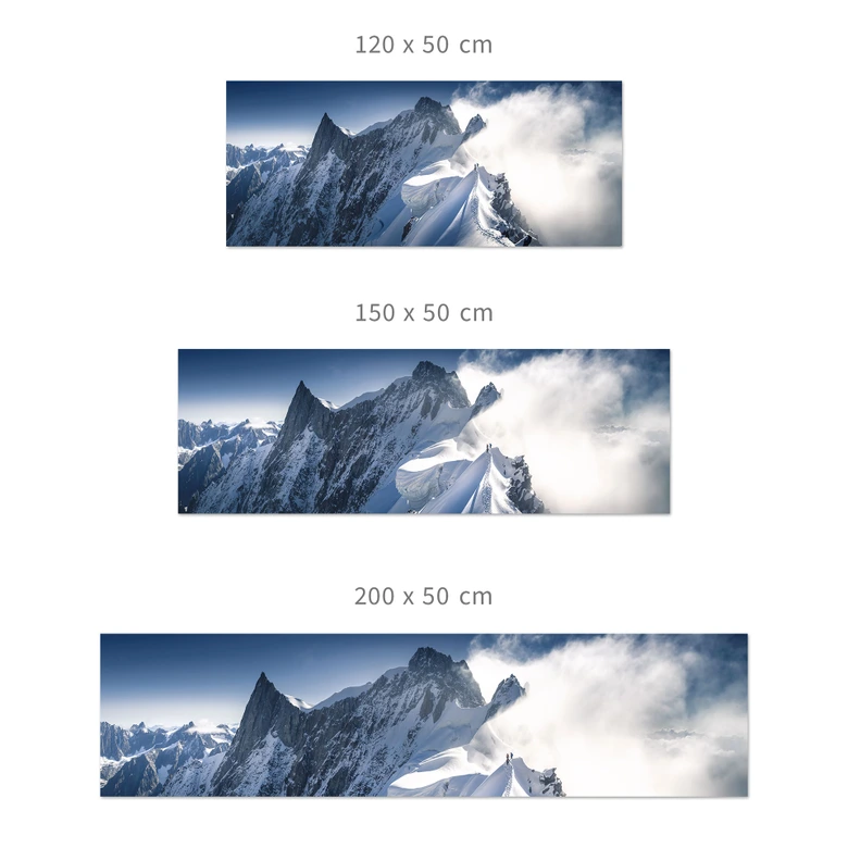 Küchenrückwand mit Berg-Motiv - Gipfel des Mont Blanc - Nienartowicz 