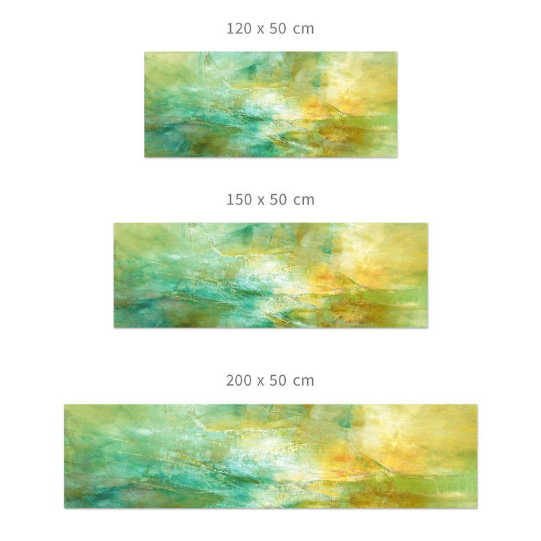 Küchenrückwand Abstrakter Horizont in Limettengrün - Schmucker 