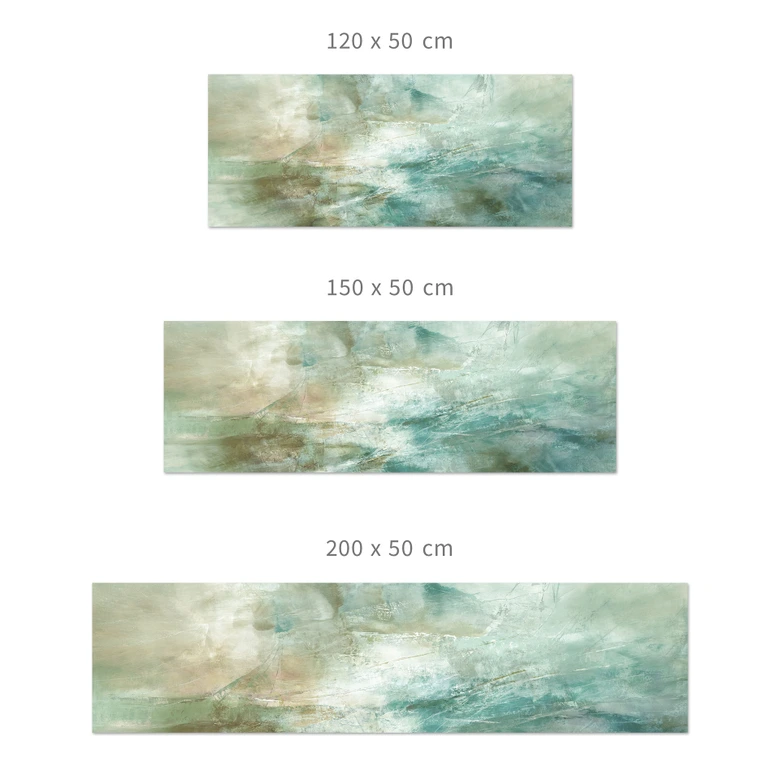 Küchenrückwand Salbeigrünes Nebellicht - Schmucker 120x50 cm