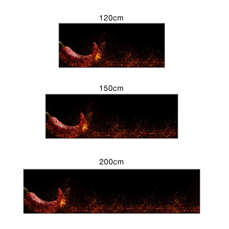 Küchenrückwand - Alu-Dibond - Chili on Fire 