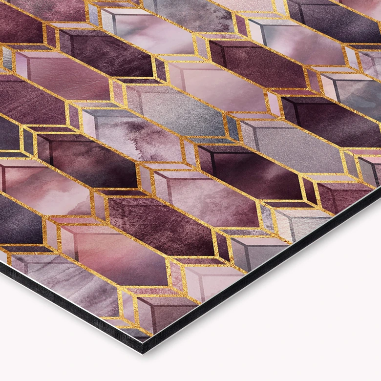 Keukenachterwand Fredriksson - Pink & Gold Beauty 