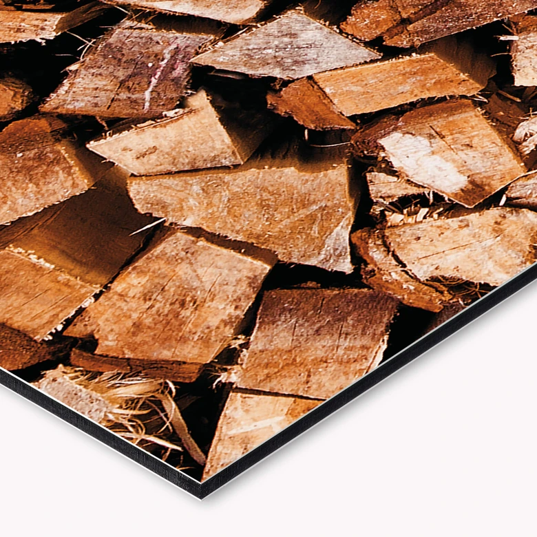 Küchenrückwand - Alu-Dibond - Holz 