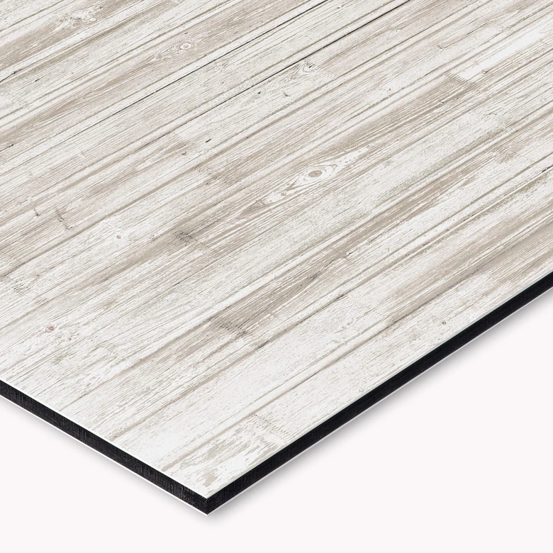 Küchenrückwand - Alu-Dibond - Shabby Chic Holz - Panorama 