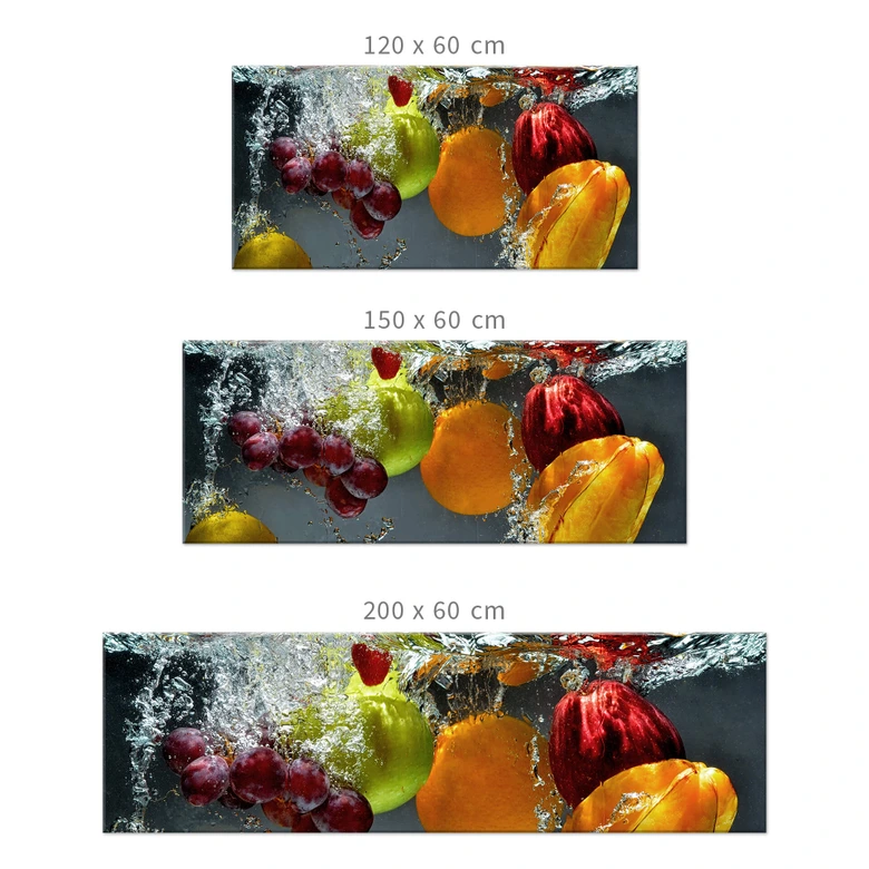 Keukenachterwand - Alu-Dibond Zilver - Verfrissend Fruit 