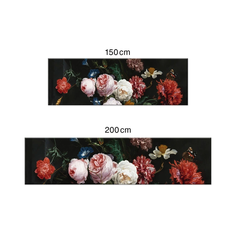 Küchenrückwand de Heem - Stillleben mit Blumen in  einer Glasvase 