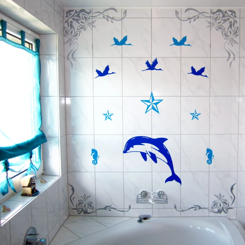 Sticker carrelage : Oiseaux 