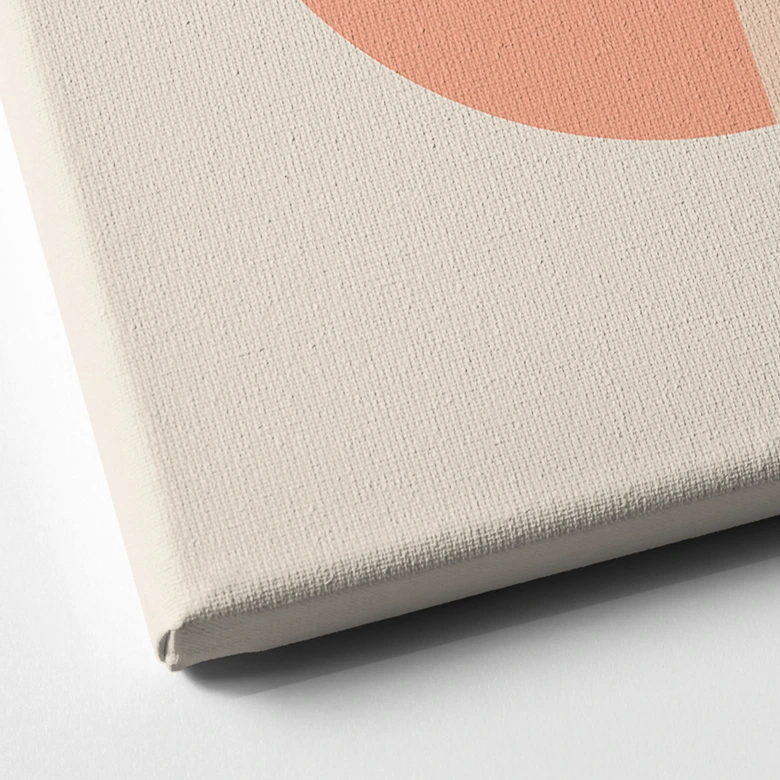 Tableau sur toile Formes géométriques orange-rose - 1X Studio 