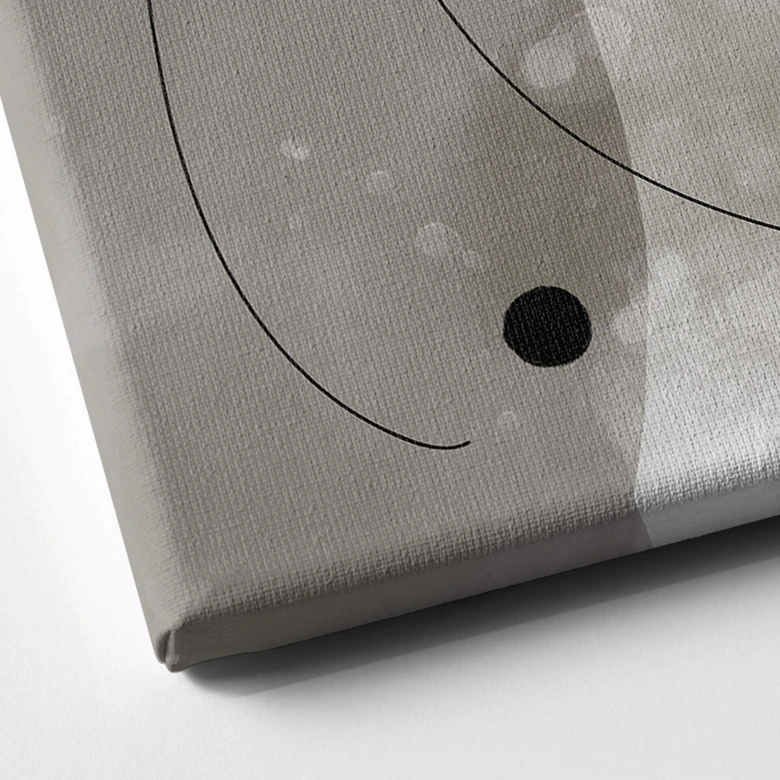 Canvas 1X Studio - Line Art Silhouet van een Vrouw - Abstracte Kunst 