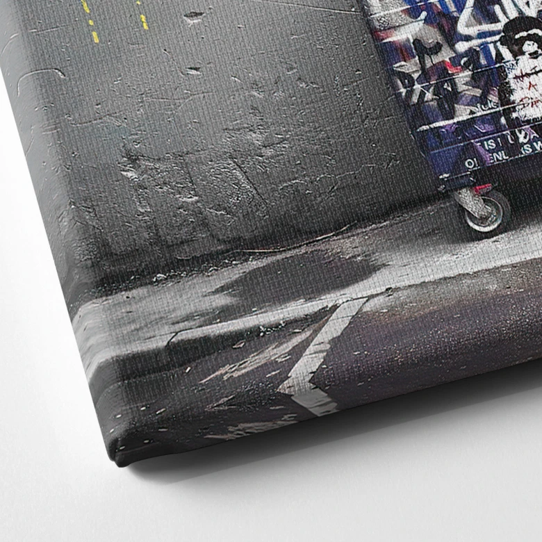 Lienzo Banksy - La vida es breve 