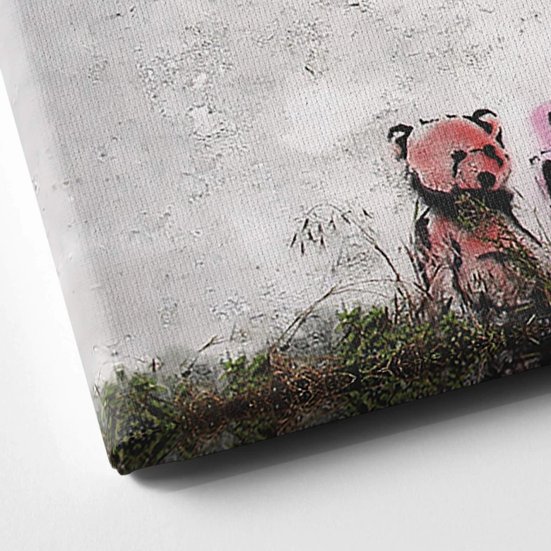 Tableau sur toile Banksy - Policeman Searching Girl 