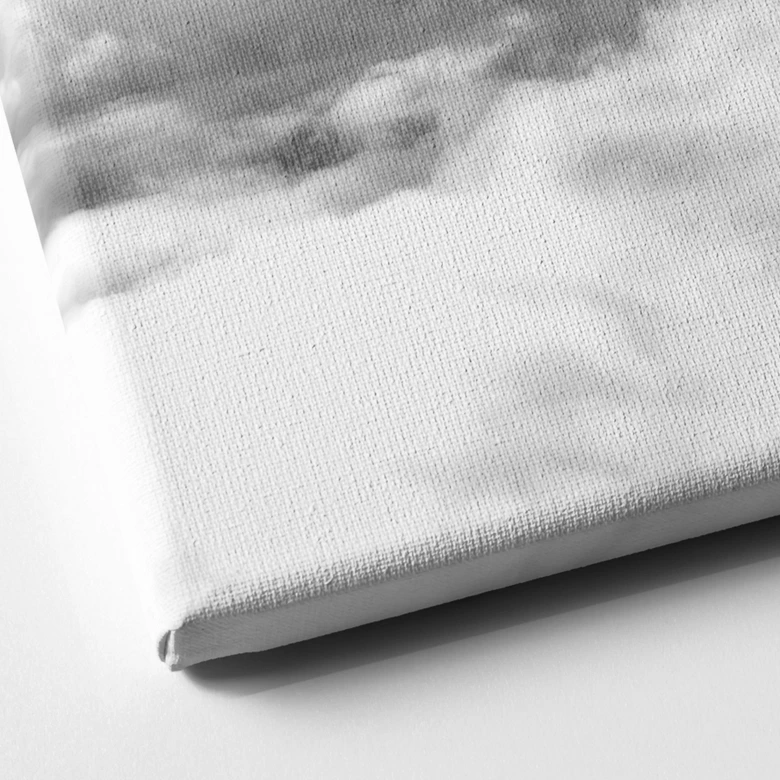 Lienzo pico de montaña sobre las nubes blancas 