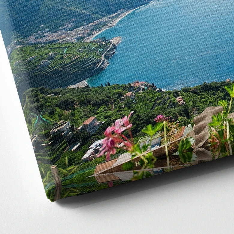 Leinwandbild Blick auf die Amalfiküste 