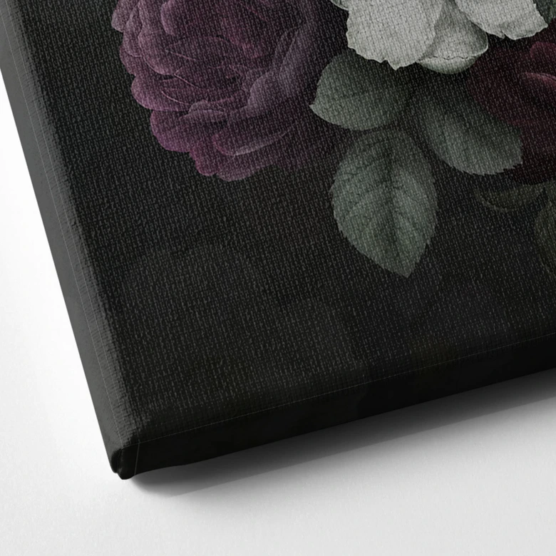 Leinwandbild Blumen Stillleben im Redouté-Stil - Bloomery Decor 