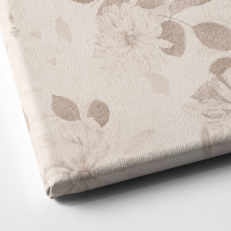 Flores Lienzo Dalias Shabby Chic Beige - Bloomery Decor 