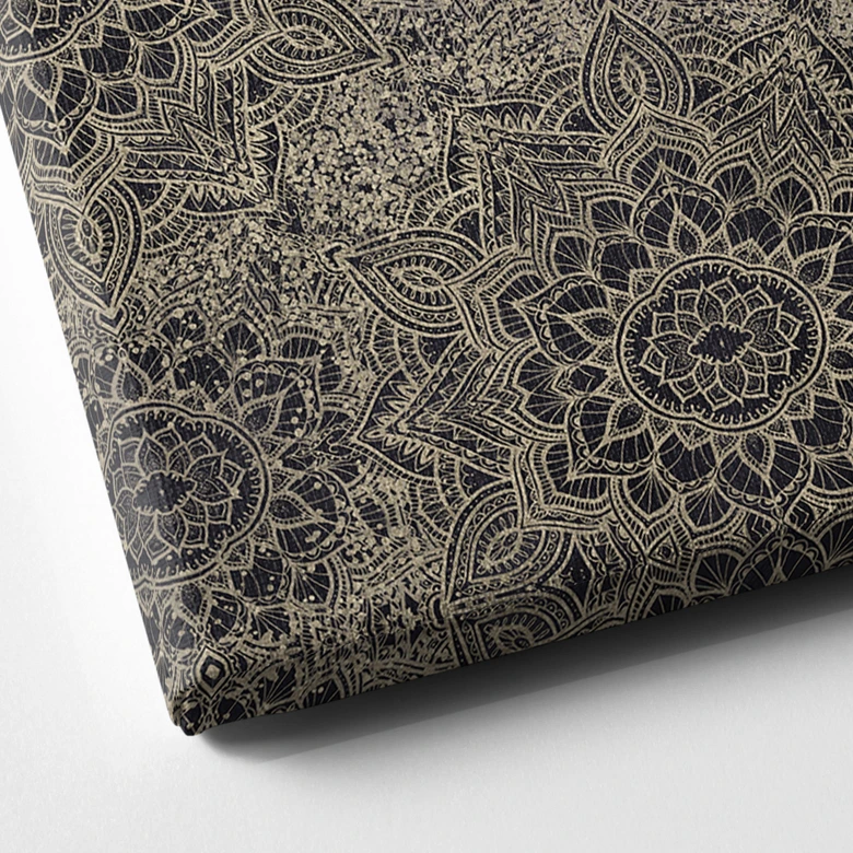 Canvas schilderij Mandala Boho antiek goud - Bloomery Decor 