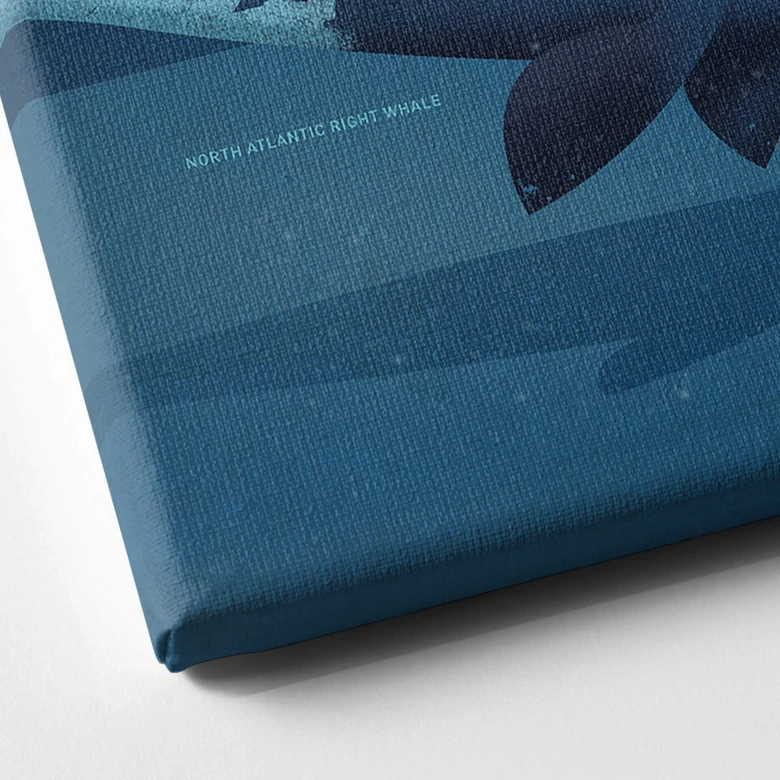 Lienzo marrón - Ballenas 