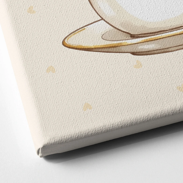 Leinwandbild Capybara im Kaffee - Capychino 