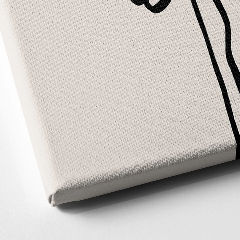 Lienzo Line Art Dos Amapolas - Cats & Dotz 