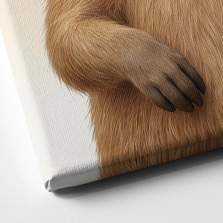 Leinwandbild Cooles Capybara mit Sonnenbrille 