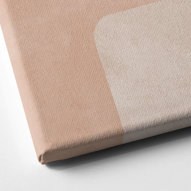 Leinwandbild Boho Abstraktion in Beige-braun | Mocha -Mousse - Costa 